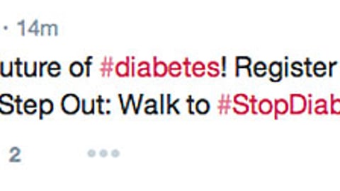Walgreens '#StopDiabetes' Tweet